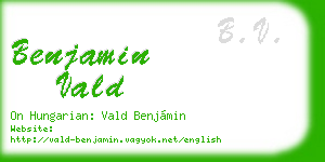 benjamin vald business card