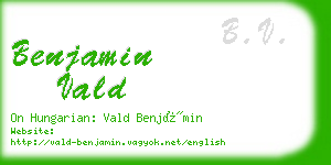 benjamin vald business card